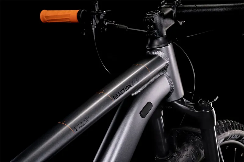 Cube Reaction Pro Hardtail Mountain Bike - Grey/Orange -2